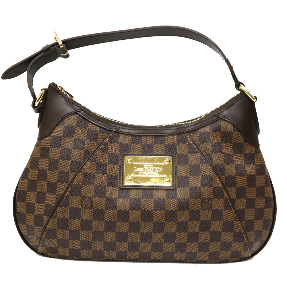 Louis Vuitton Thames Monogram Shoulder Bag Brown